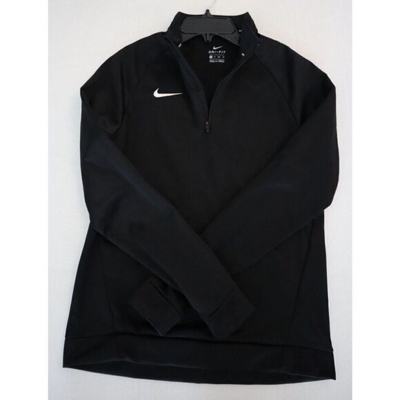 Nike Therma 897186-010 Women’s Sz XS Black DRI-FIT 1/4 Zip Pullover Training Top - Picture 8 of 11